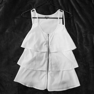 Charlotte Russe Sheer, Zippered Tank